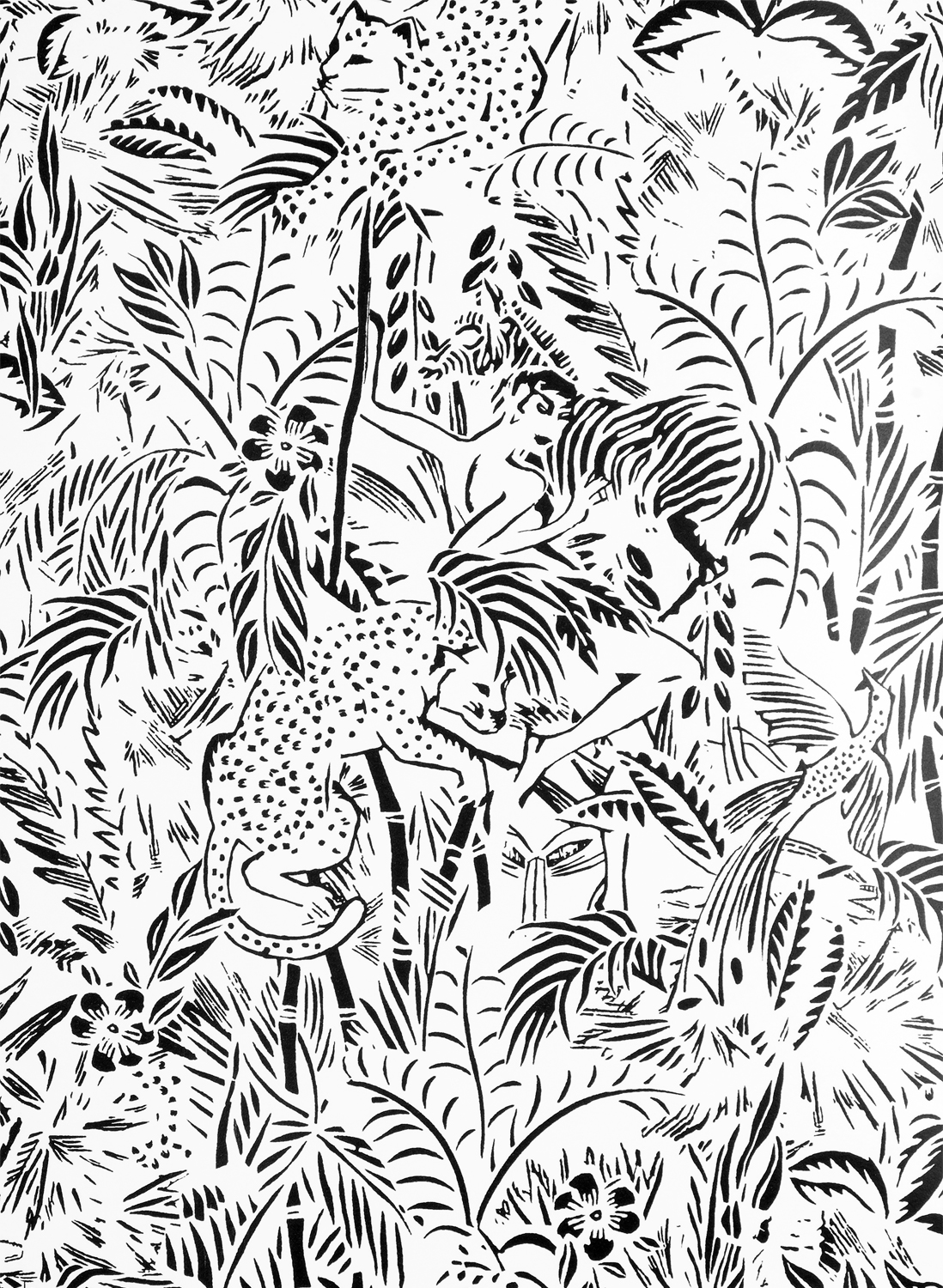 Tapete Kenya - Noir