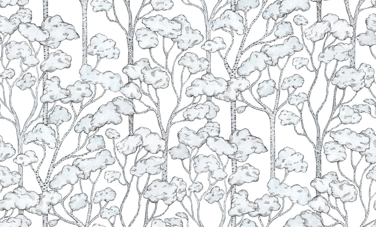 Wandbild Animal Tree - White
