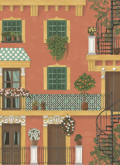 Tapete Alfaro - Terracotta
