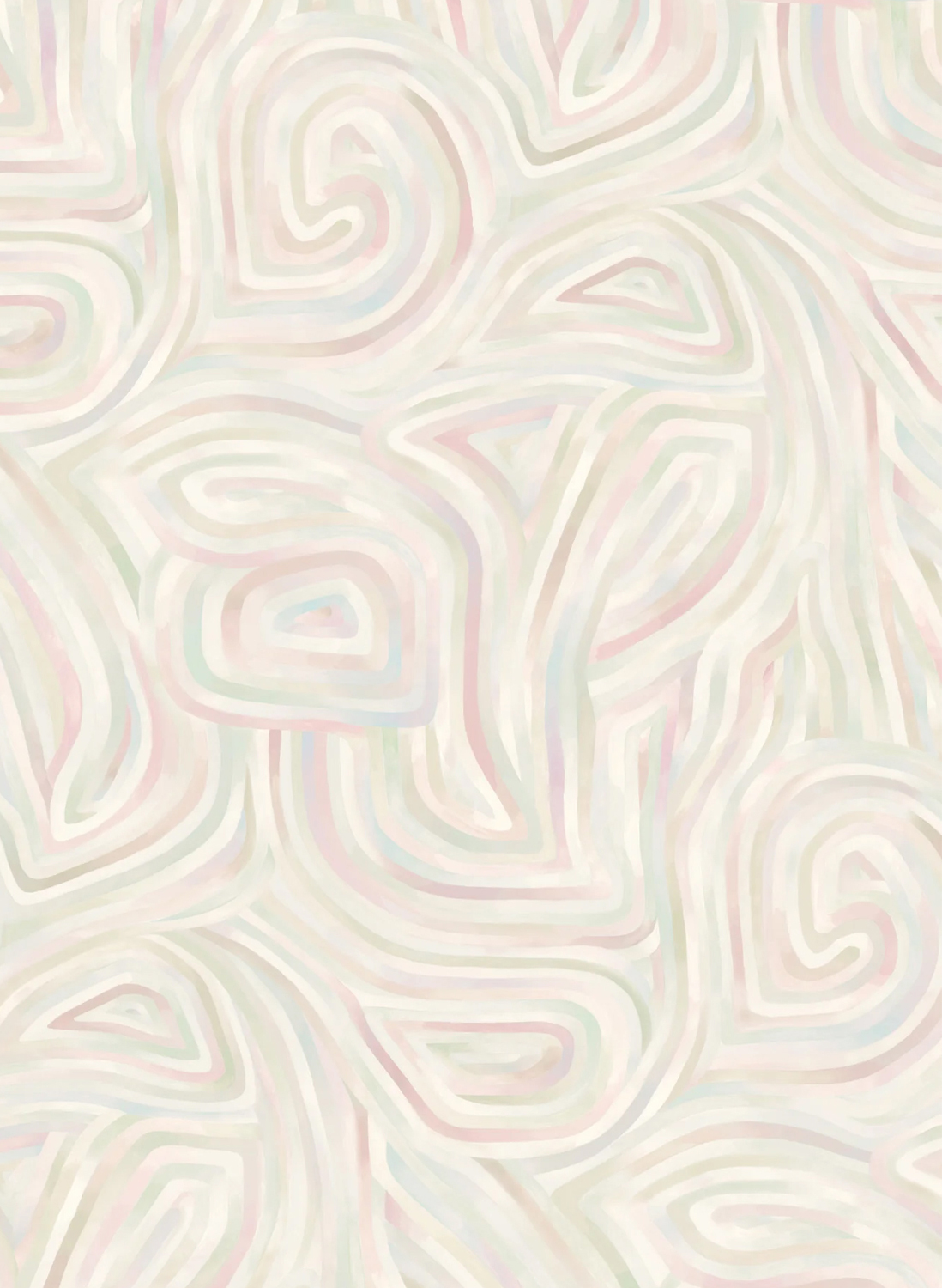 Tapete Kawakubo - Apple White/ Rose