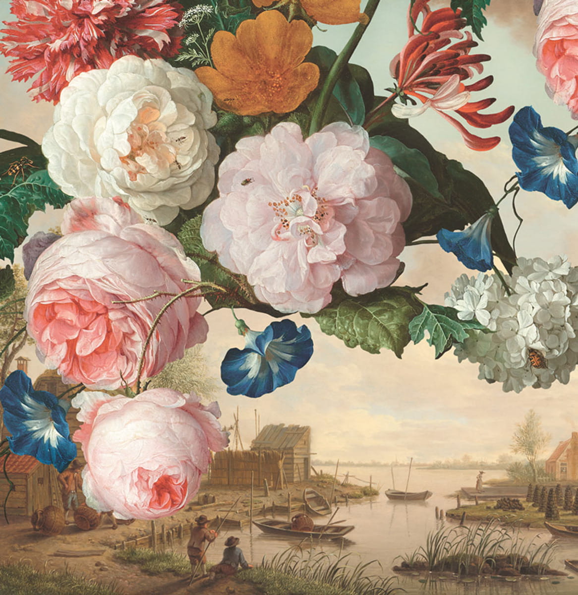 Wallpaper Dutch Masters - Mehrfarbig Ocker
