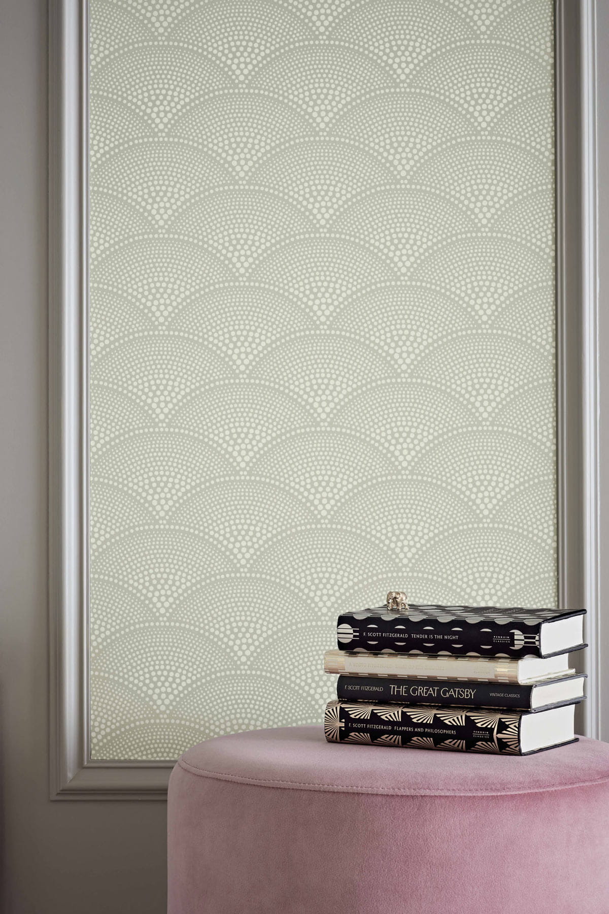 Tapete Feather Fan Icons - Old Olive