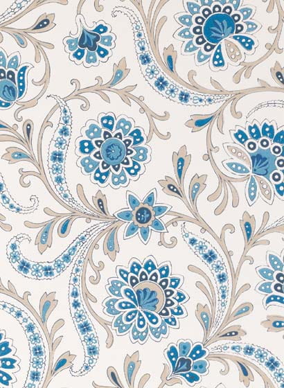 Tapete Bavilles - Blue/ Taupe