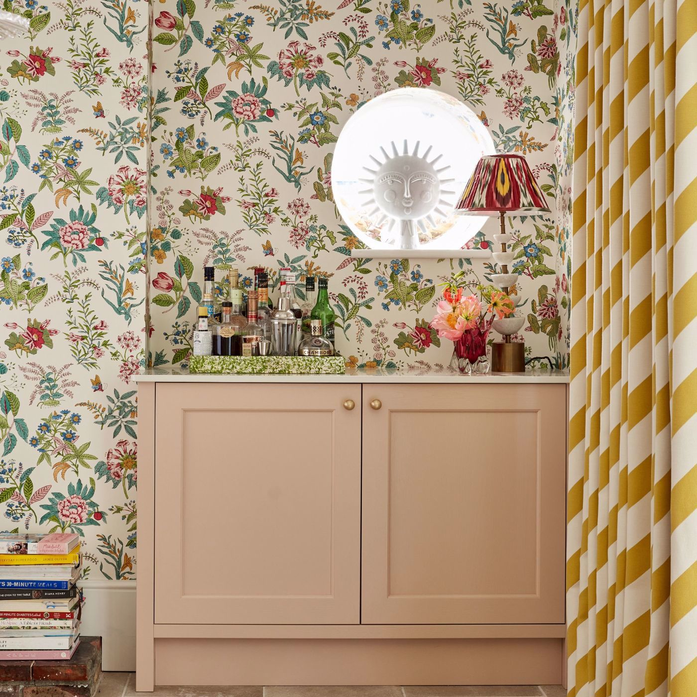 Tapete Woodland Floral - Peridot/ Ruby/ Pearl