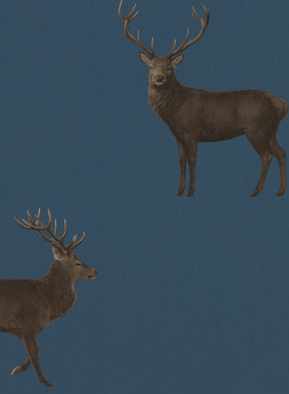 Tapete Evesham Deer - Indigo
