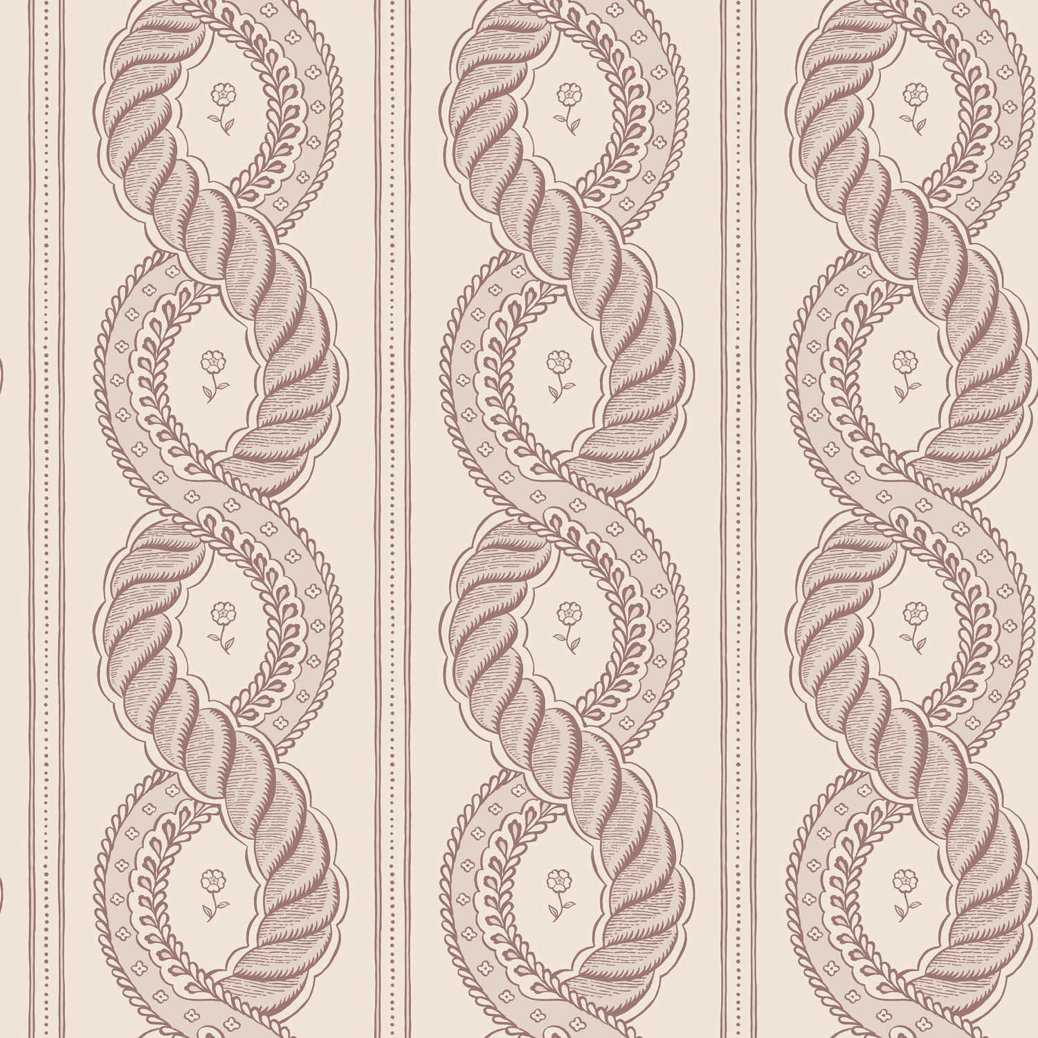 Papier peint Emilion - Burgundy