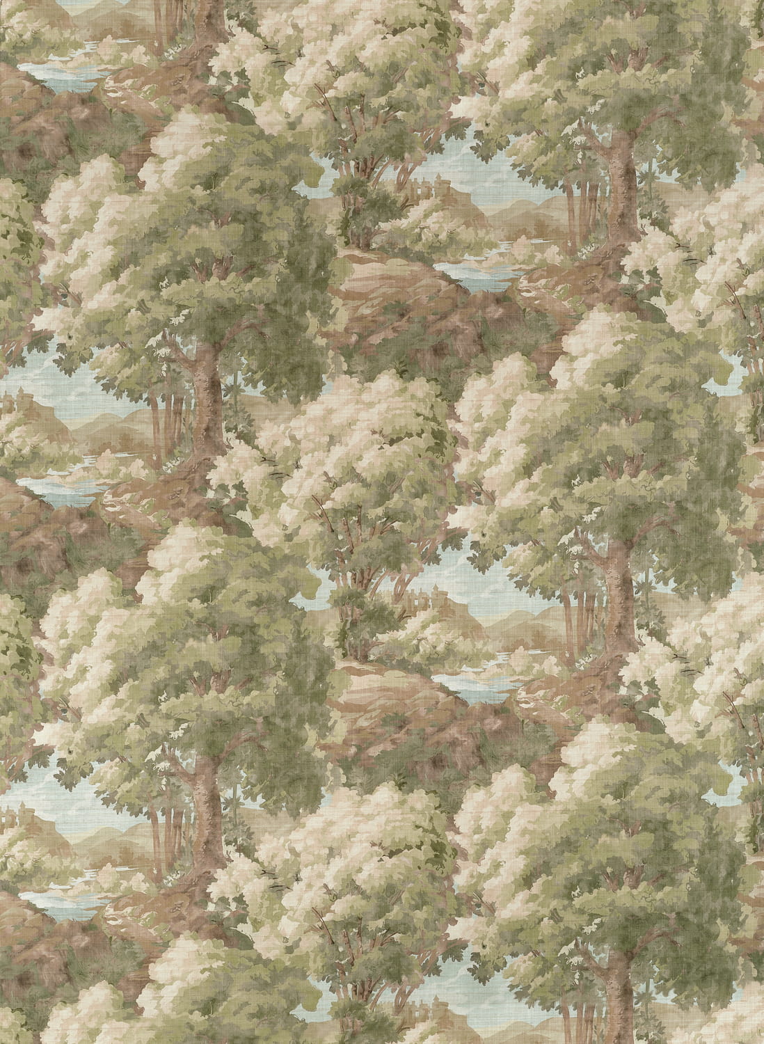 Tapete Woodland Clearing - green