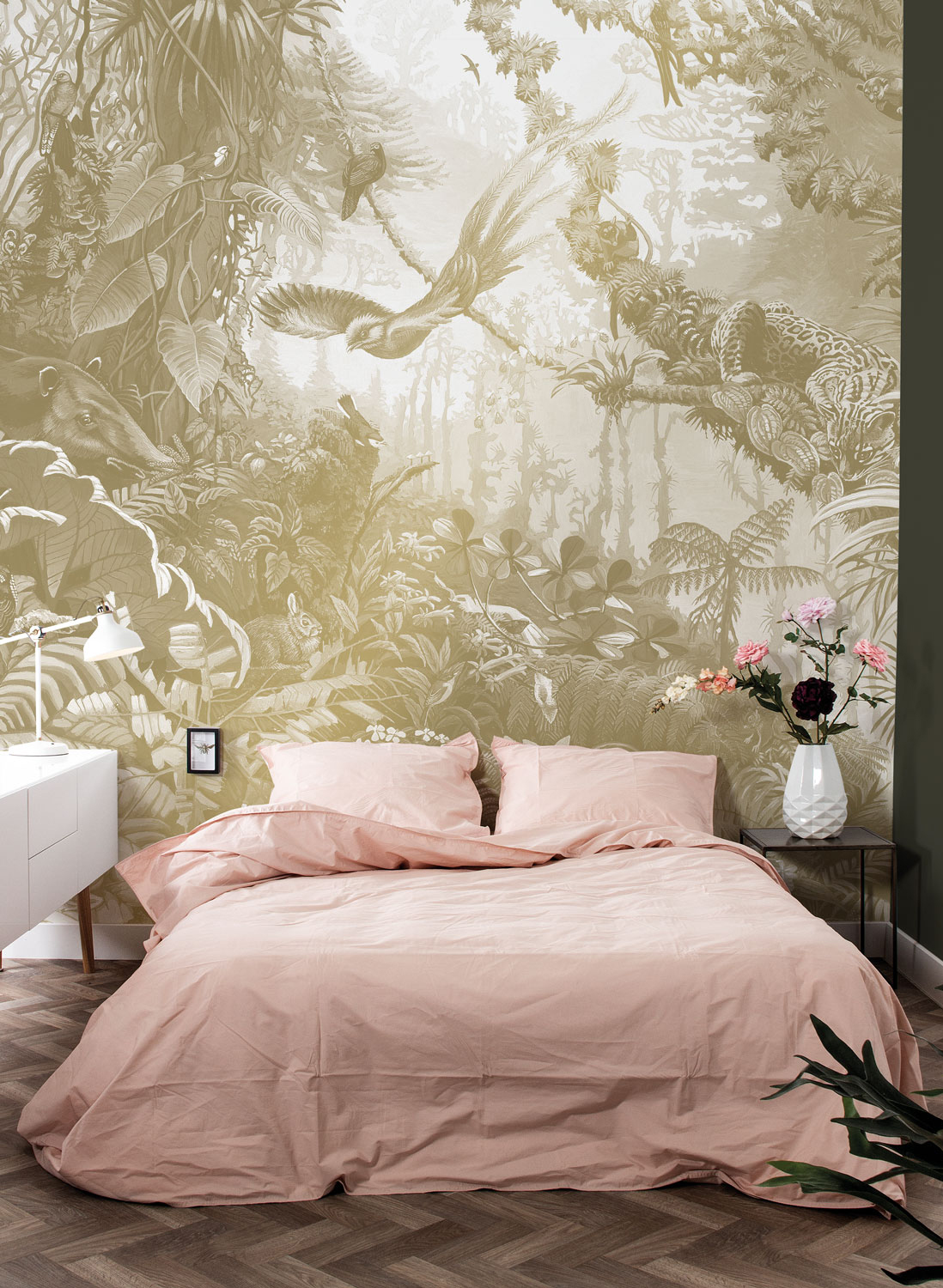 Wandbild Tropical Landscapes Gold 2