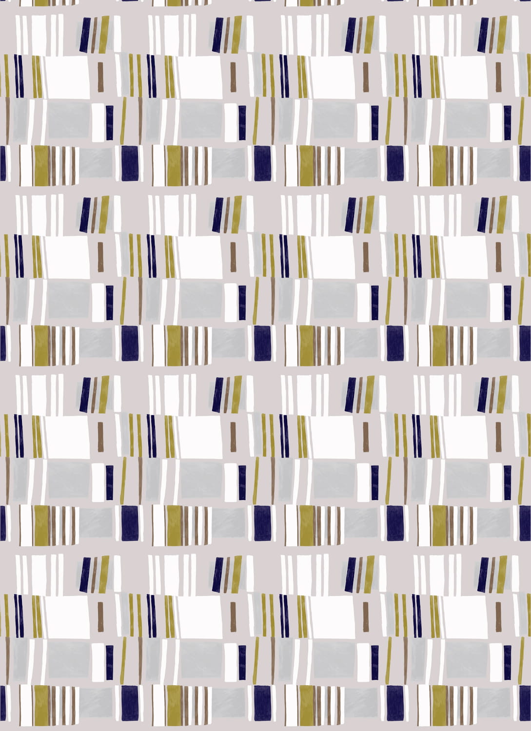 Tapete Renaissance - Violett /Ocker