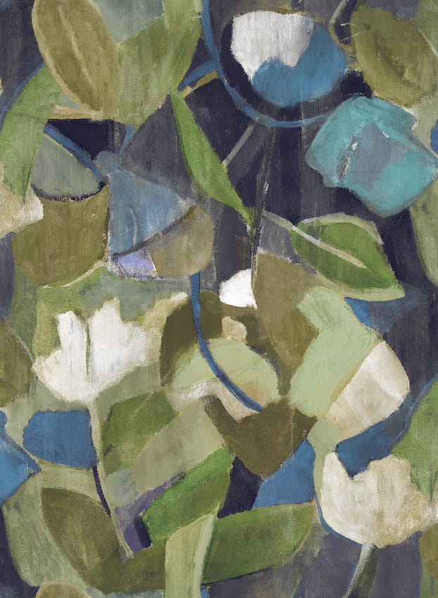 Wandbild Siwa - Blue Green Panel 5