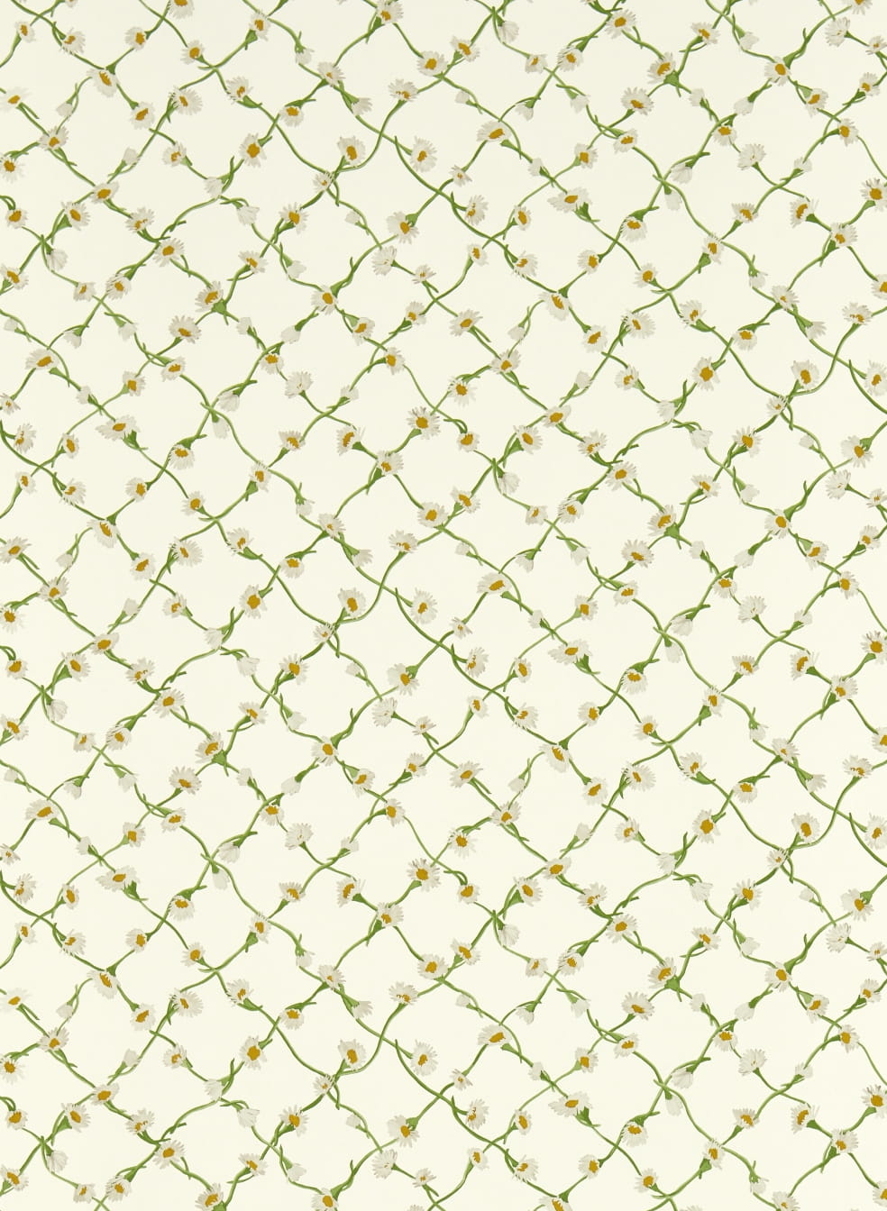 Tapete Daisy Trellis - Emerald/ Pearl