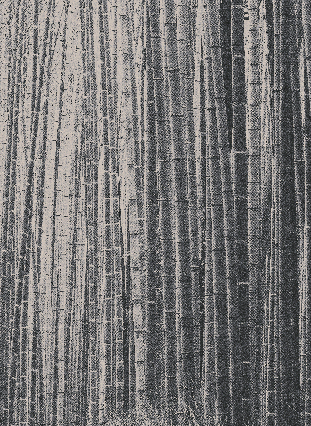 Wandbild Arashiyama - Black Panel 4