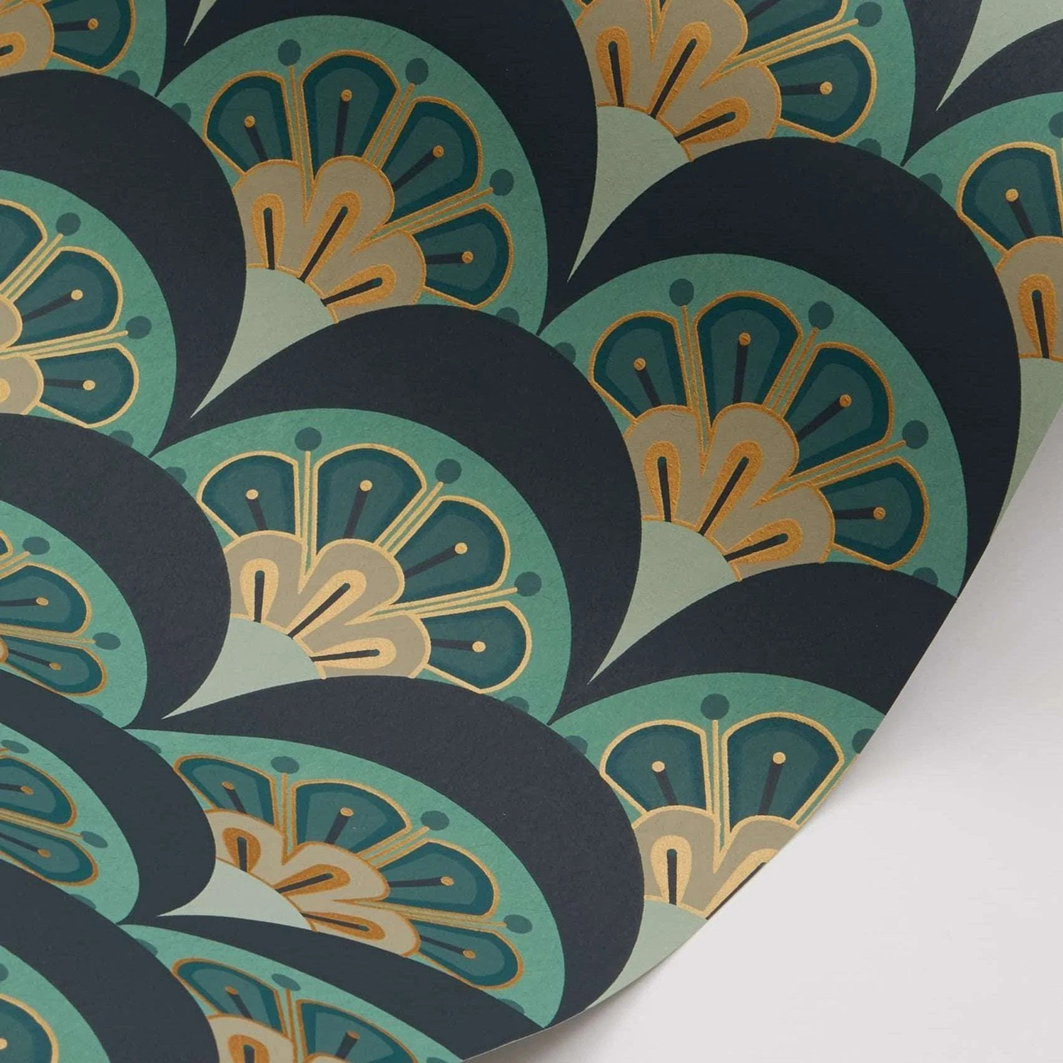 Tapete Deco Scallop - Jade