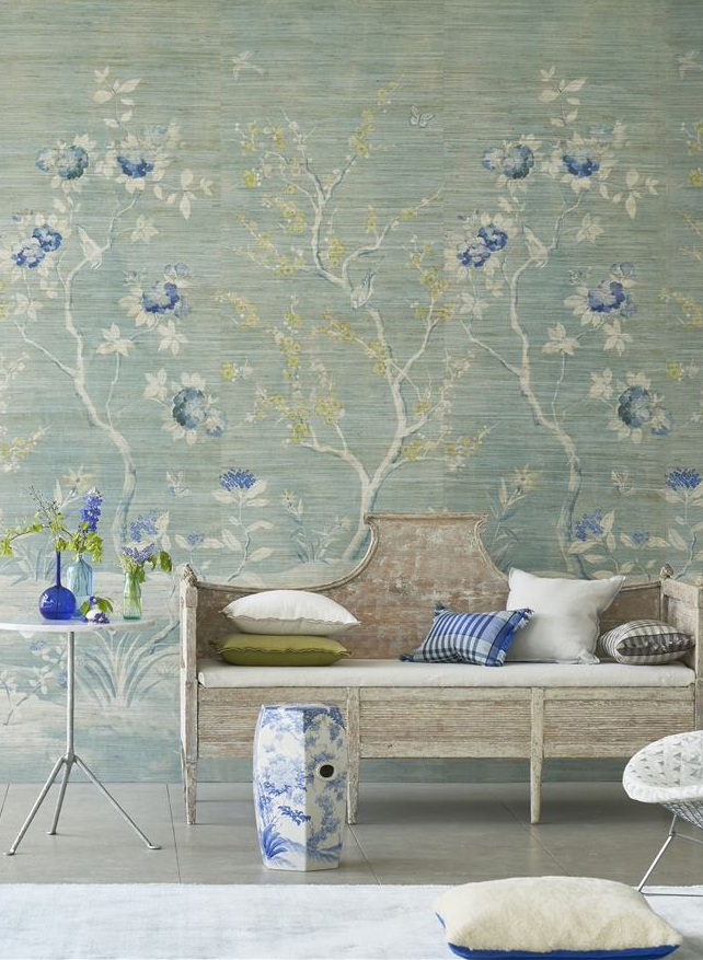 Wandbild Manohari Grasscloth