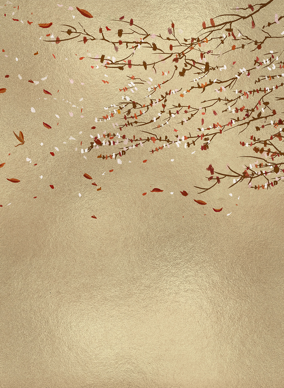 Wandbild Eolia Metallics - Gold
