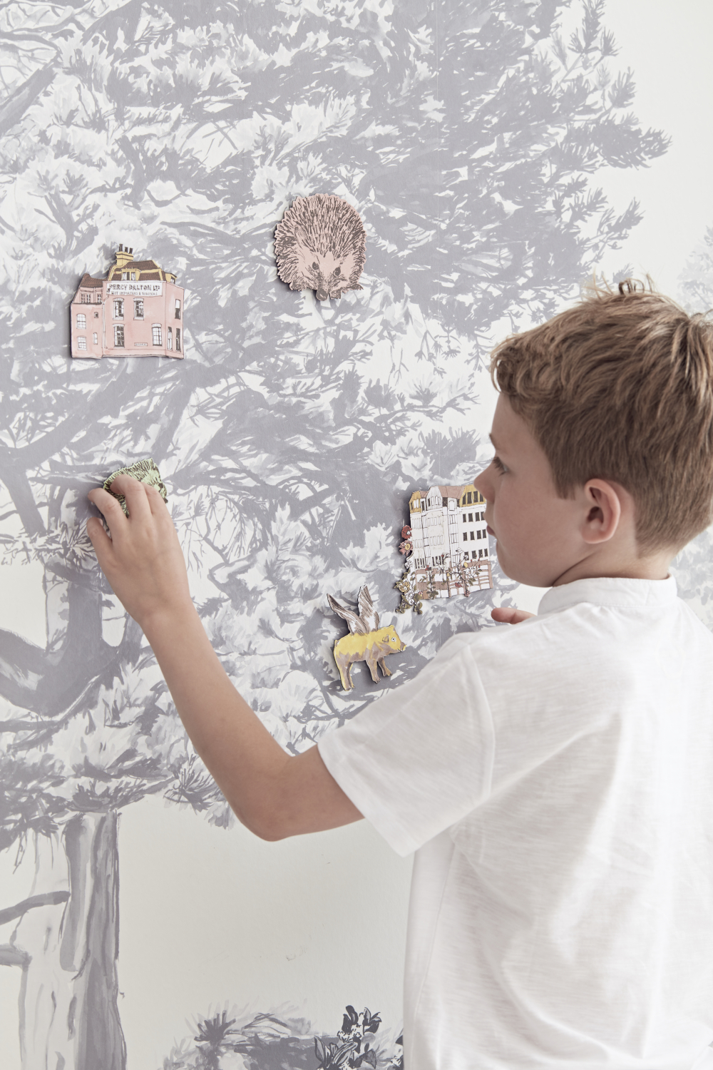 Wandbild Hua Trees - Grey