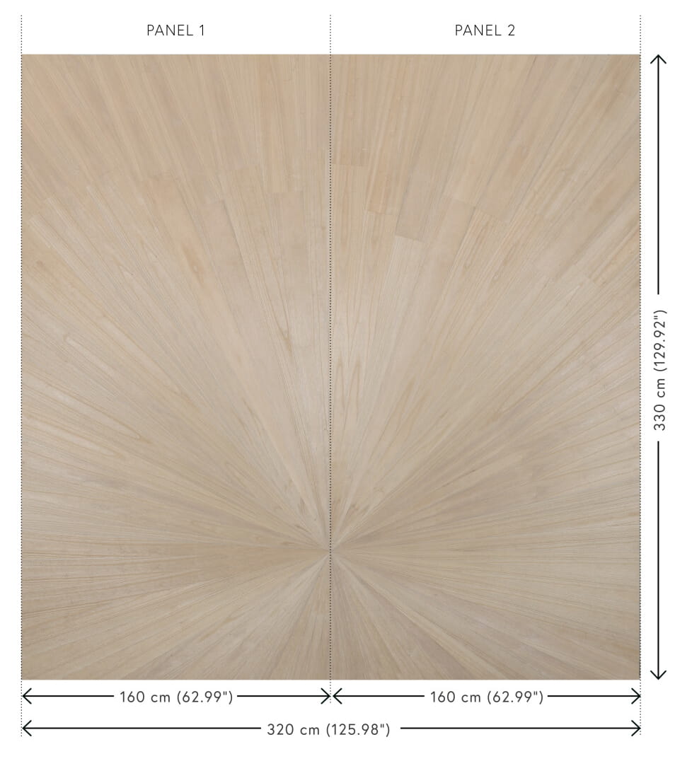 Wandbild Sunburst - Natural