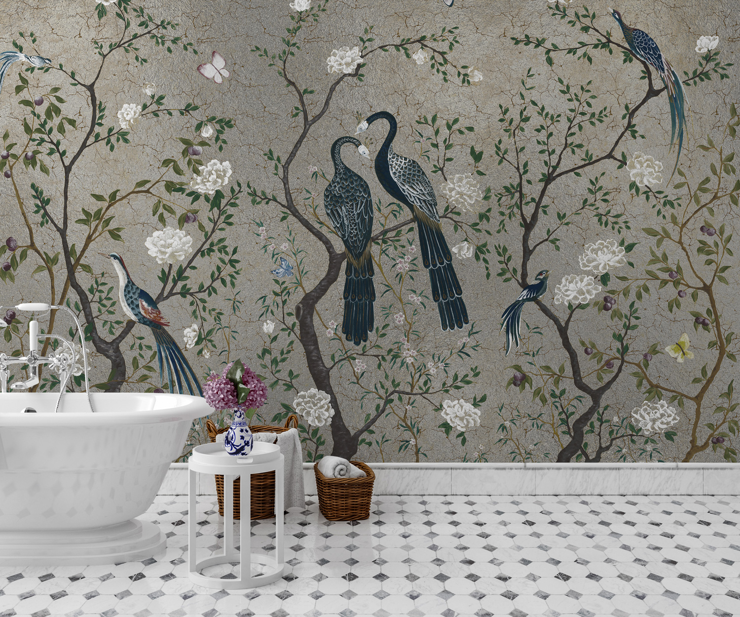Wandbild Edo Metallics - Silver