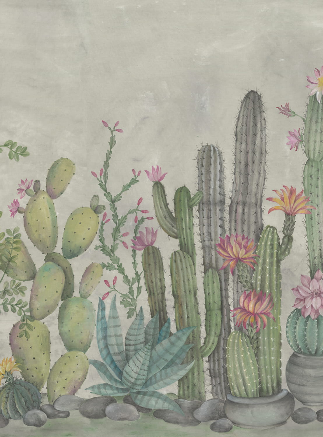 Wandbild Playful Cactus - Summer