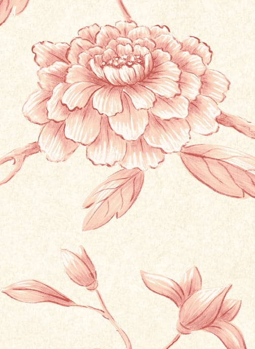 Tapete Jasper Peony - Rose