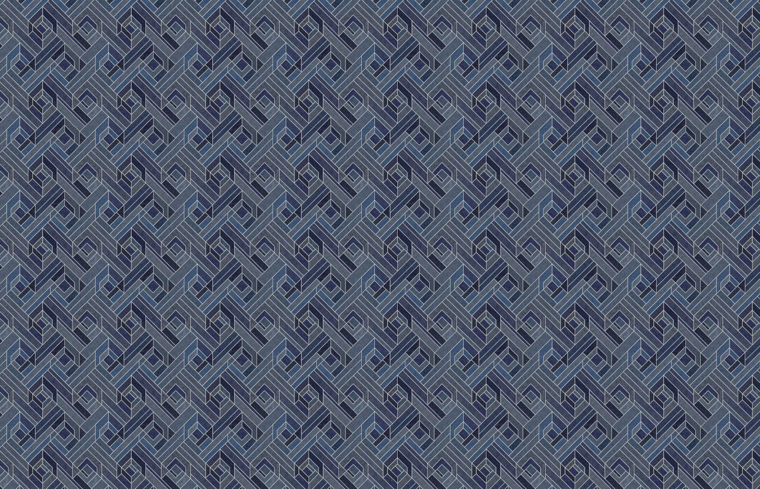 Tapete Hexagonal - Ultramarine