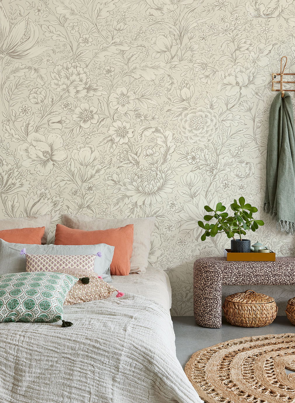 Wandbild Rosarium Cream