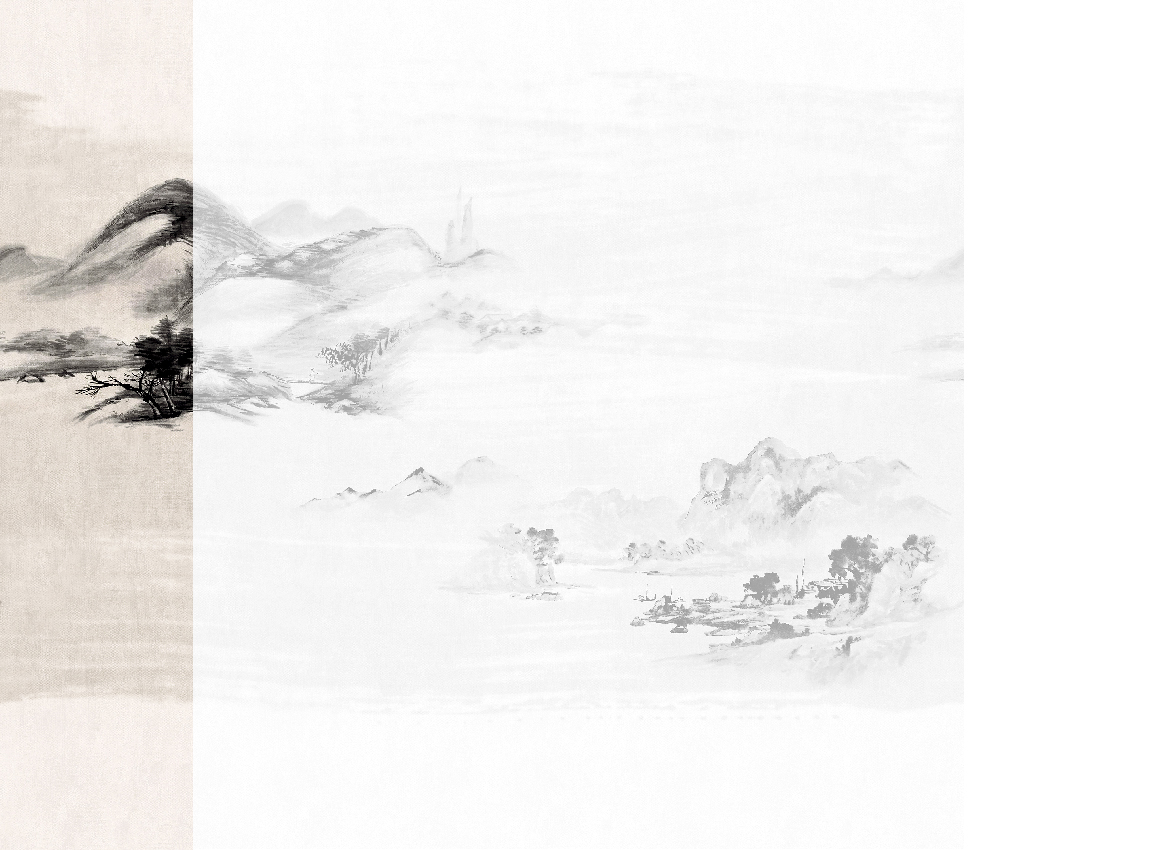 Wandbild Kawa - Black Ink Panel 1