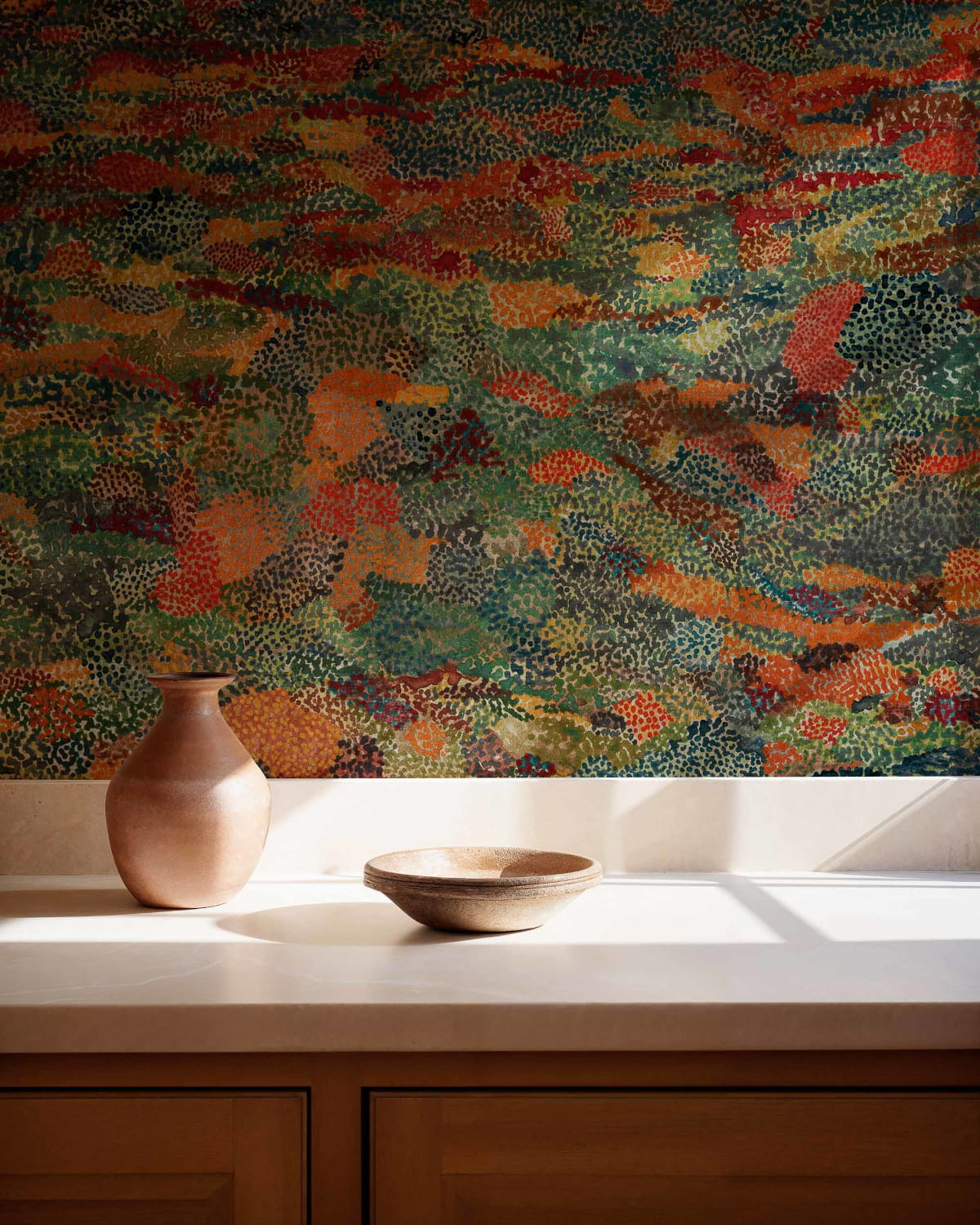 Wandbild Petal Strewn - Copper