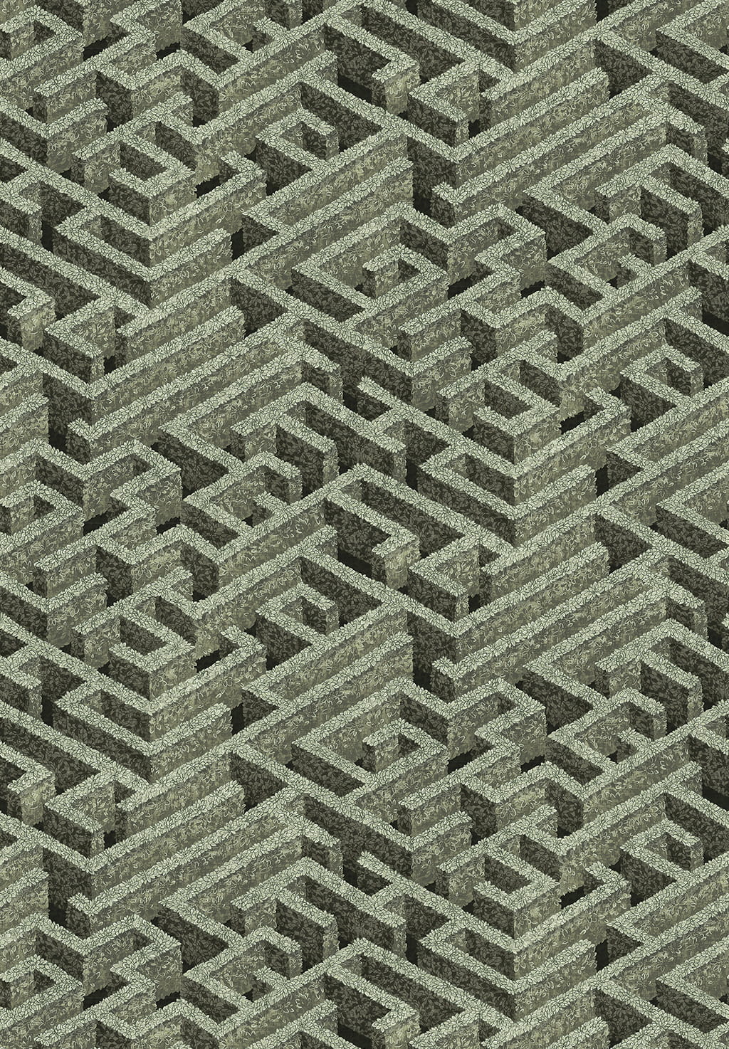 Tapete Labyrinth - Eucalyptus