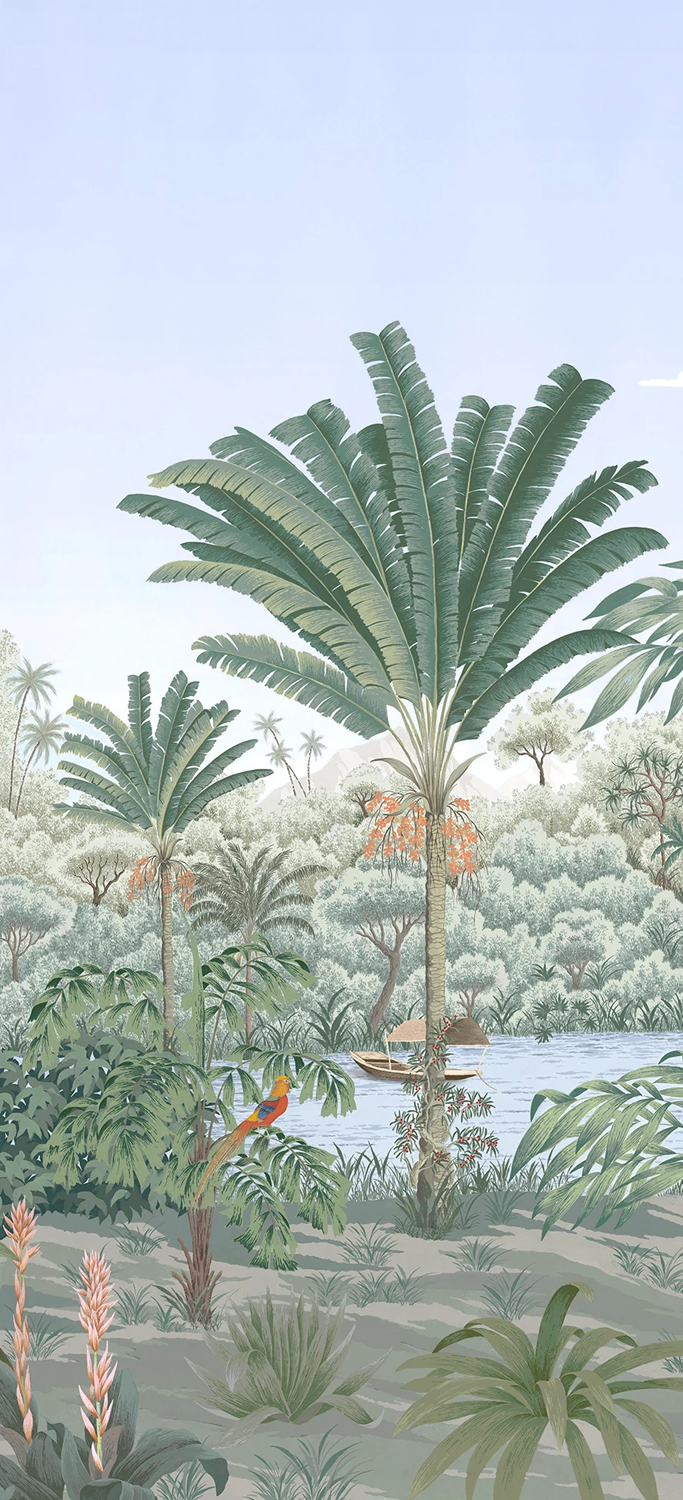 Wandbild Riviere des Parfums Naturel - A 1/2/3