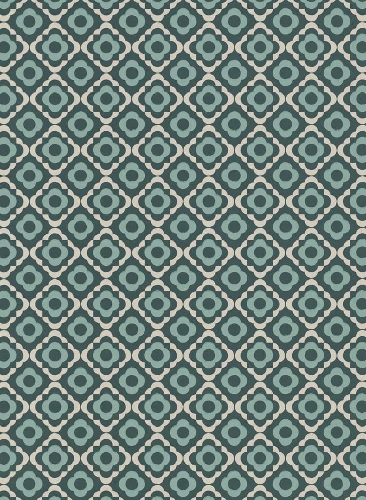 Tapete Quatrefoil - Squid Ink
