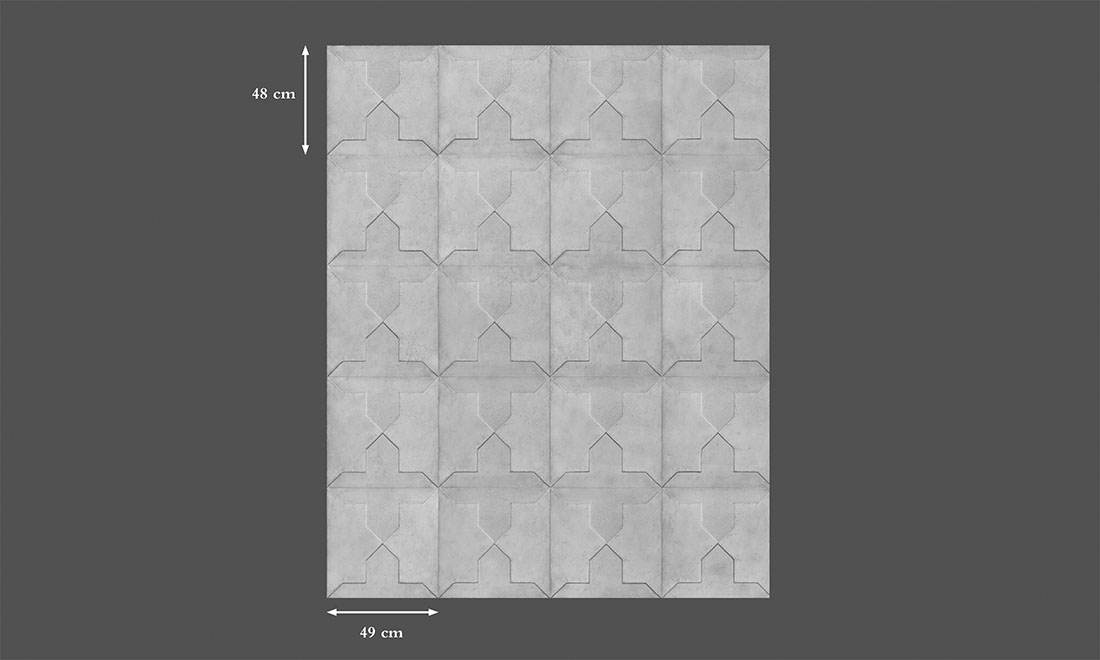 Tapete NLXL Moulded Cross - NDE-03