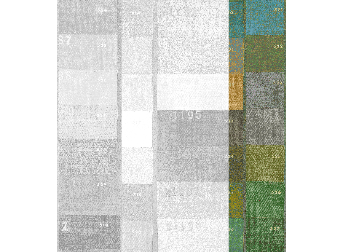 Wandbild Festival - Green Panel 4