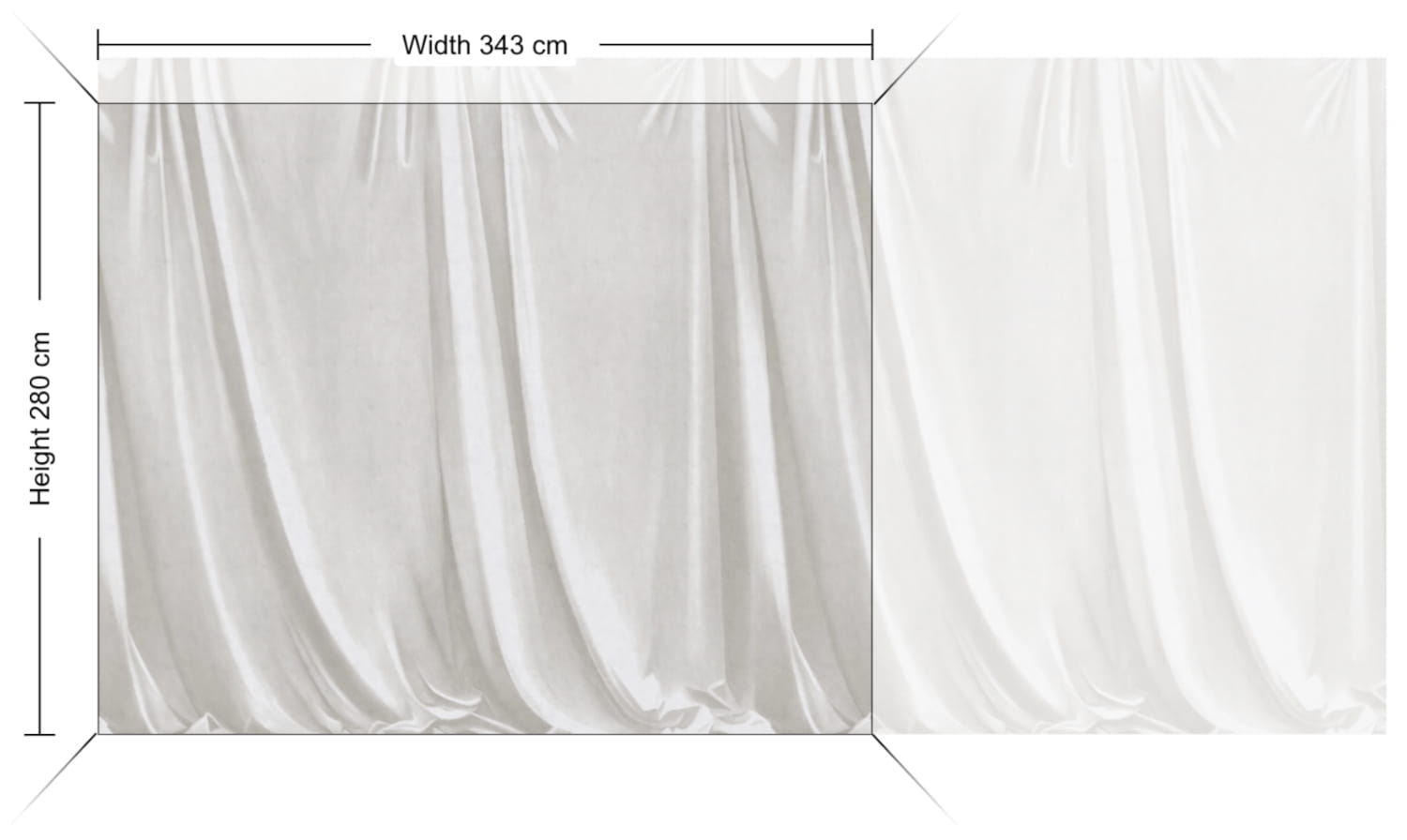 Carta da parati panoramica Drape - 9891W