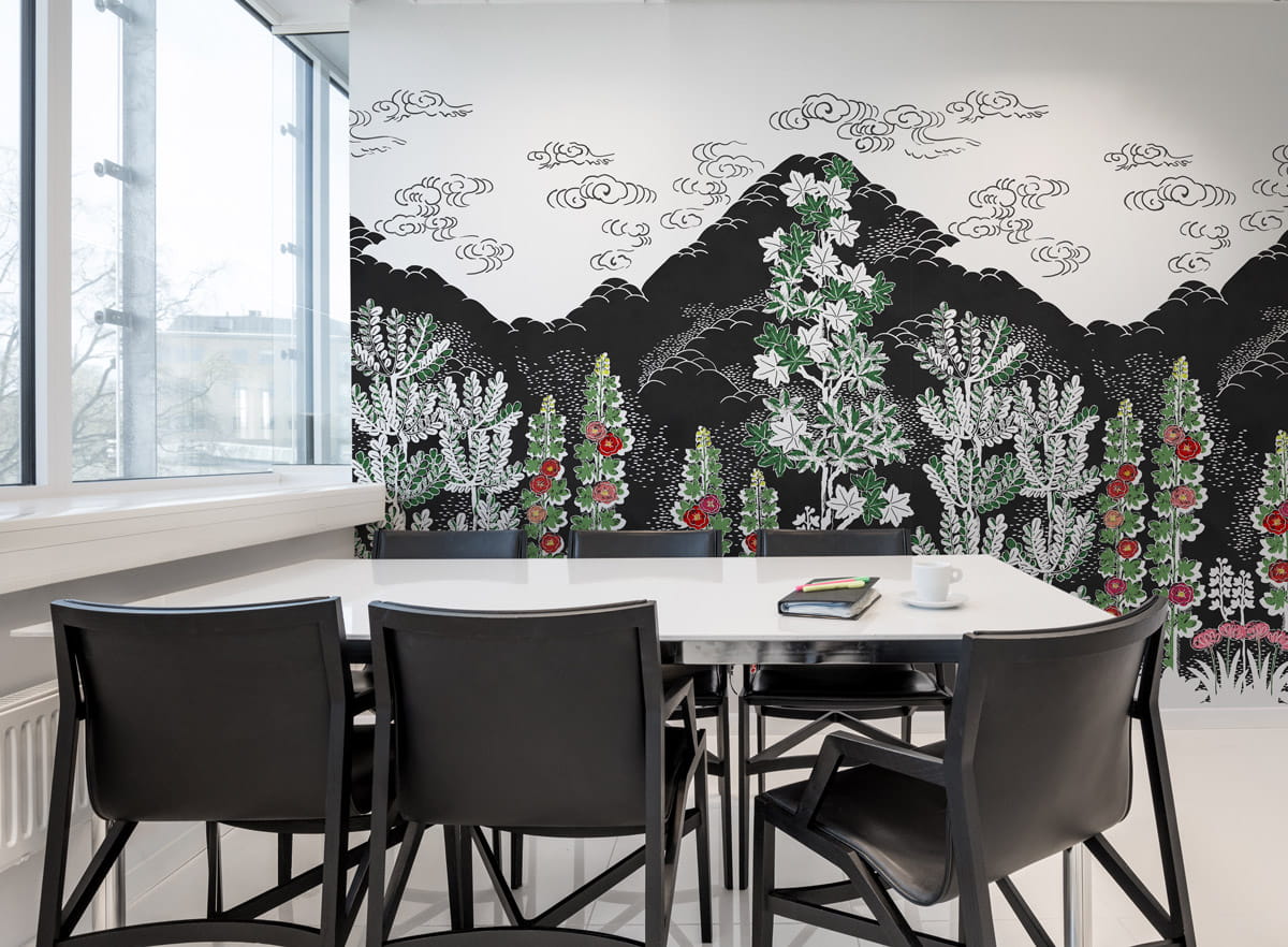 Wandbild Eden - Black