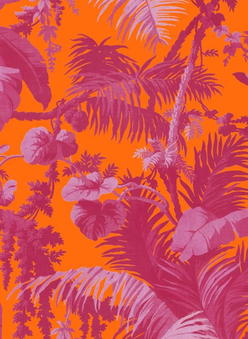 Tapete Pampas - Tangerine/ Azalea