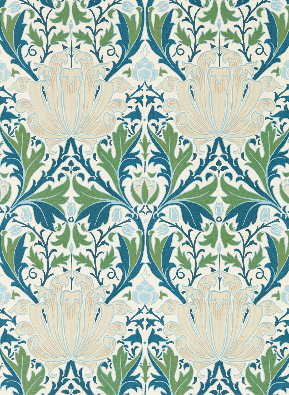 Tapete Helena - Indigo/ Forest