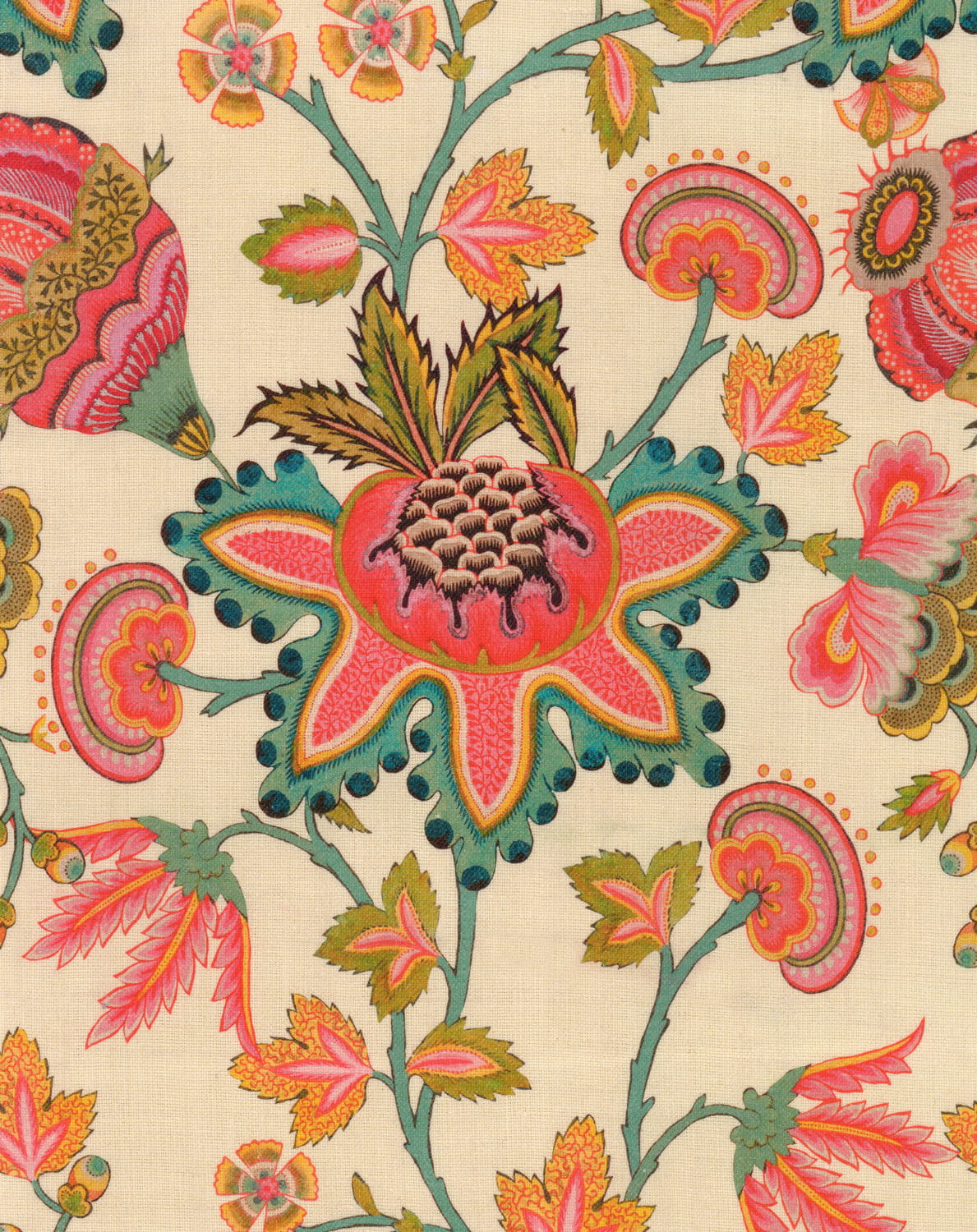 Fabric Midsummer Floral - Linen - FB00072