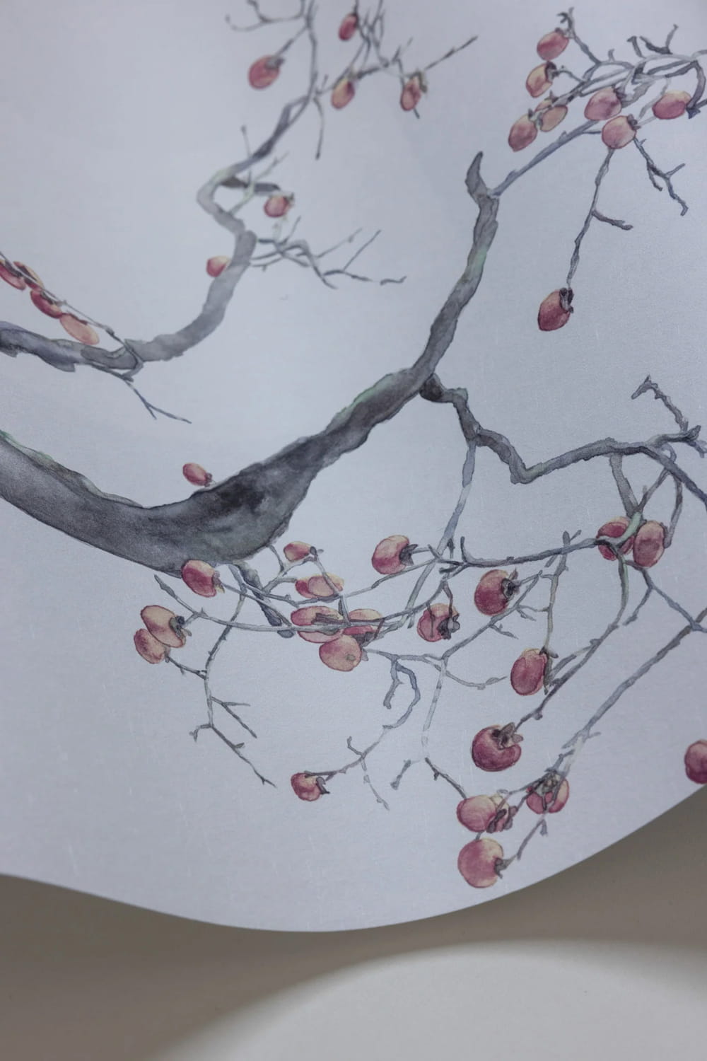 Tapete Kaki Persimmon - Silver