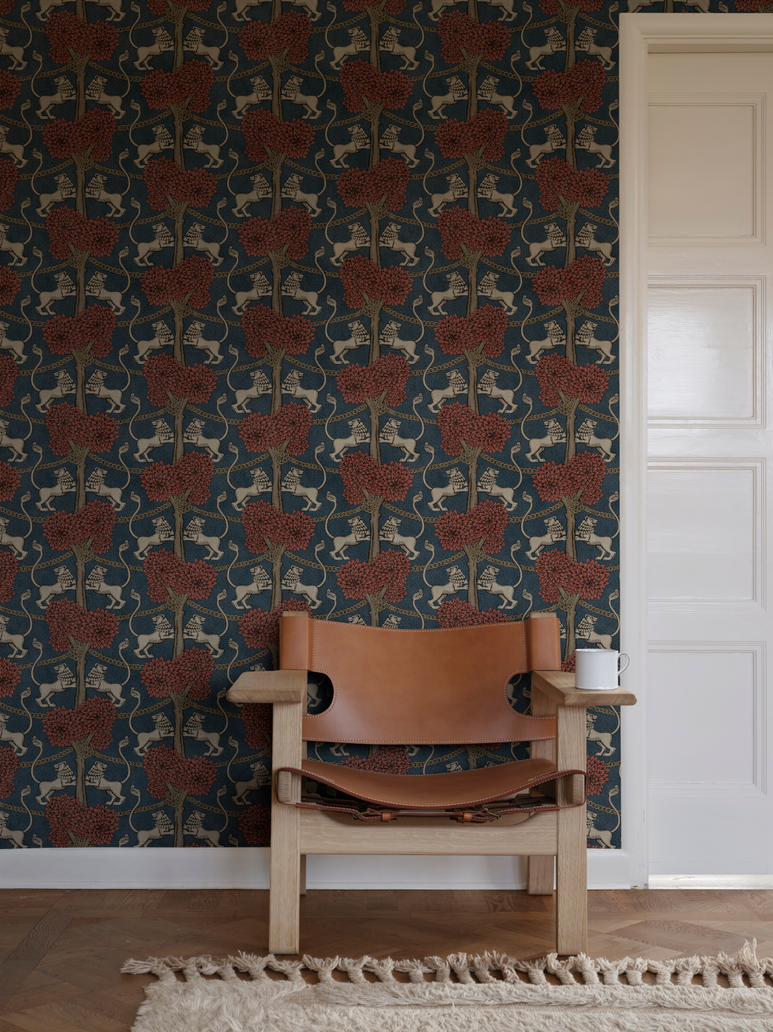 Wandbild Leopold - Blue