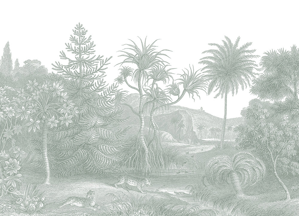 Wandbild Jungle Land - Verdant A