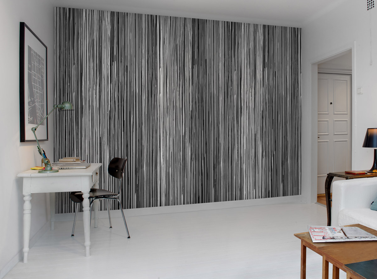 Wandbild Colour Stream - Black