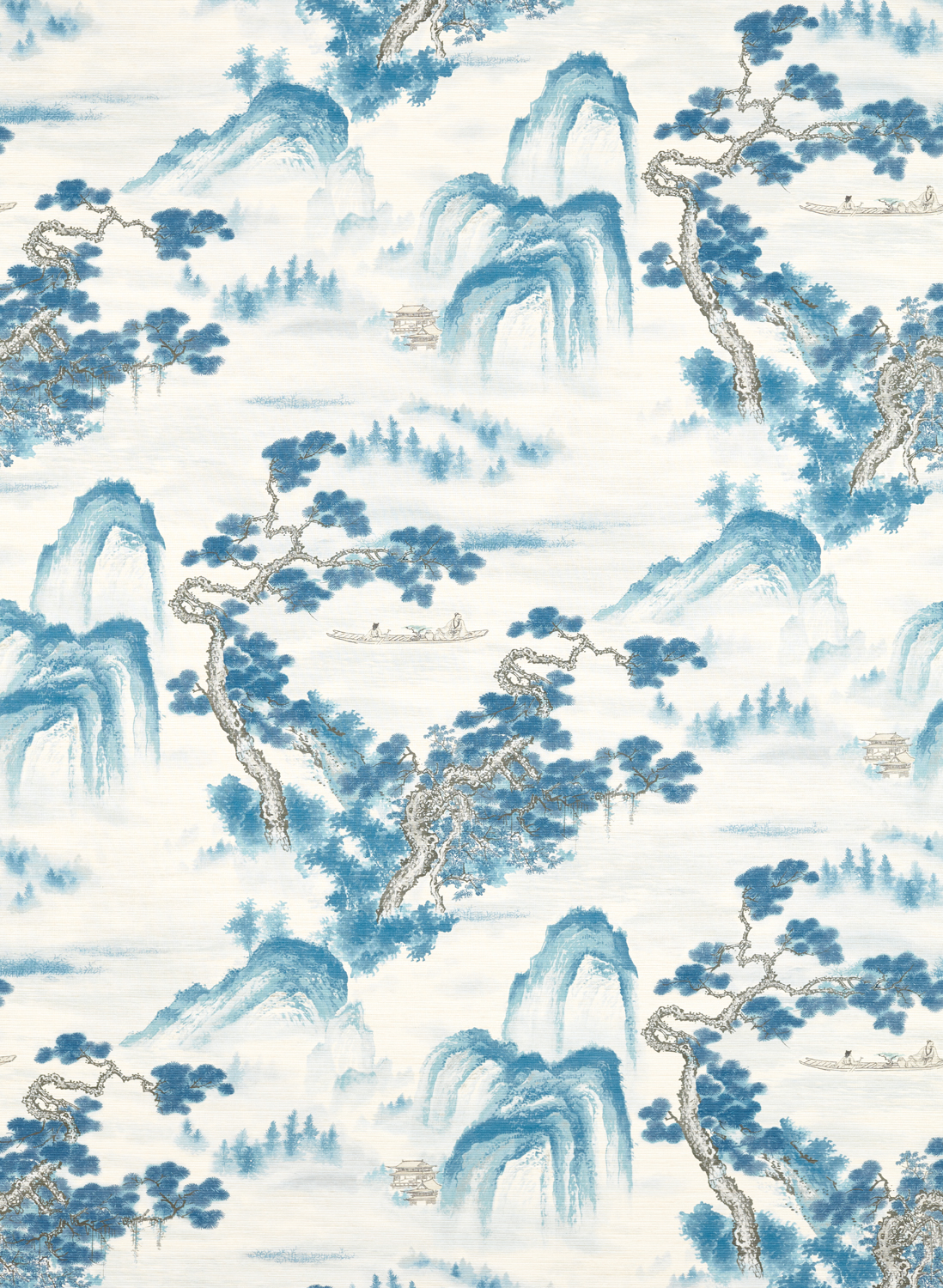 Tapete Floating Mountains - Indigo