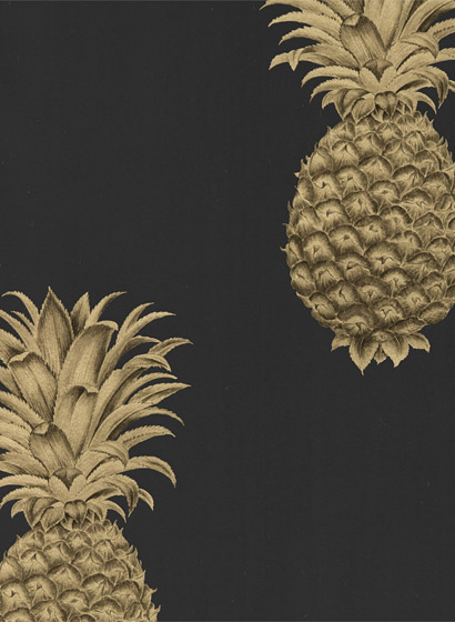 Tapete Pineapple Royale - Graphite/ Gold