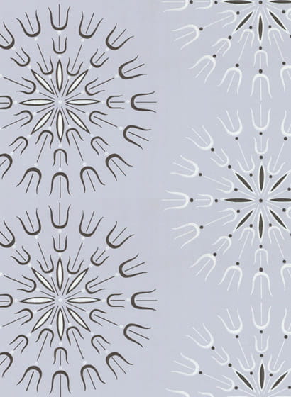 Tapete Fioretti - Soot & Snow on Powder Blue