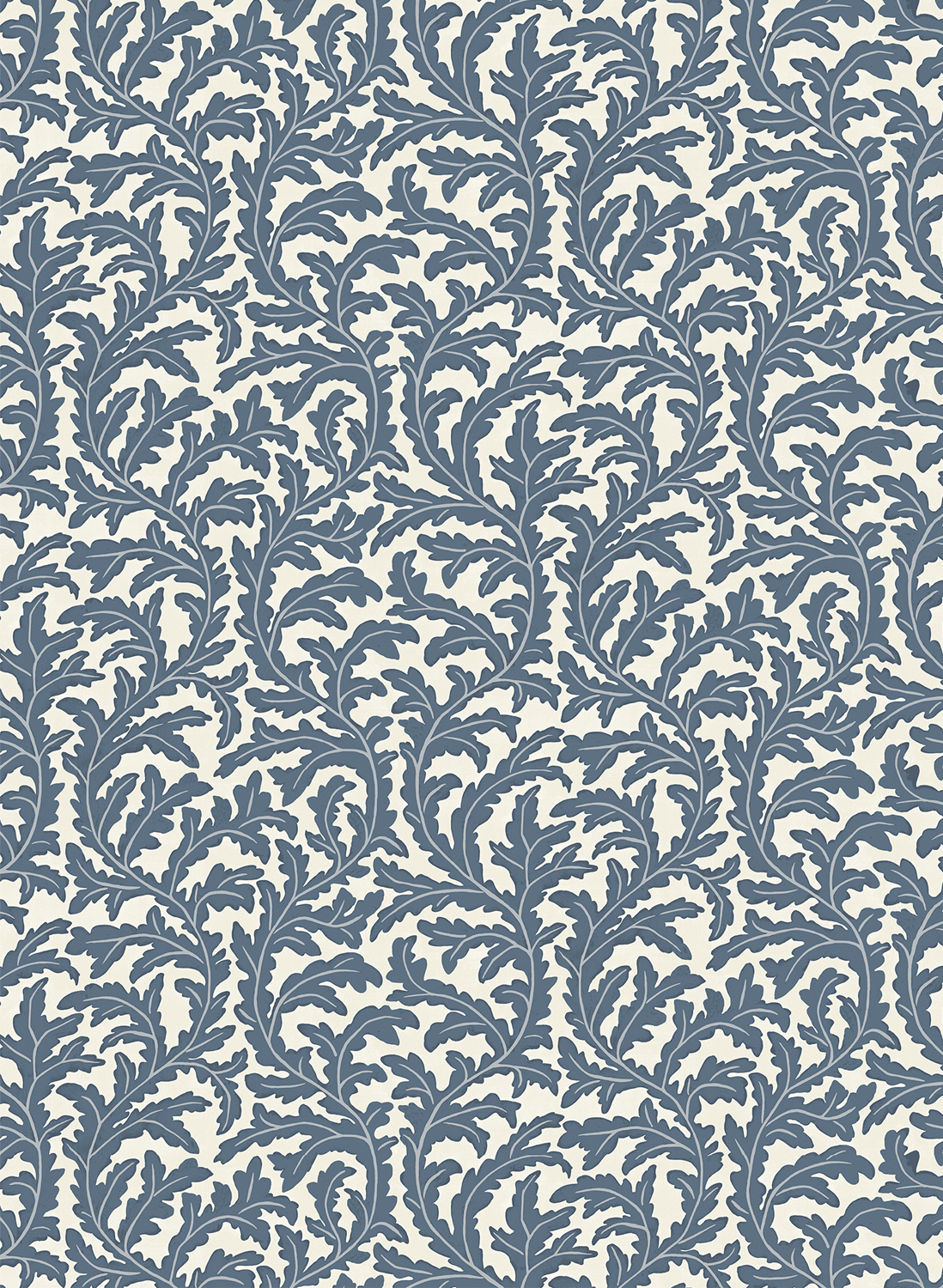 Tapete Frond Ogee - Bude Blue