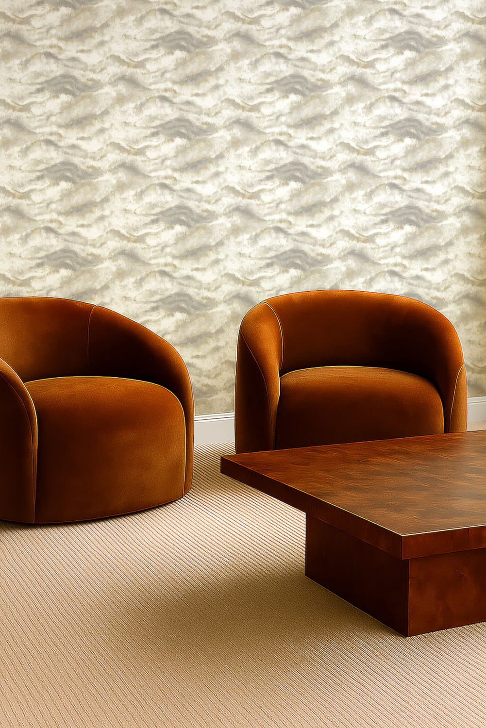 Carta da parati Earthscape - Linen/ Mocha