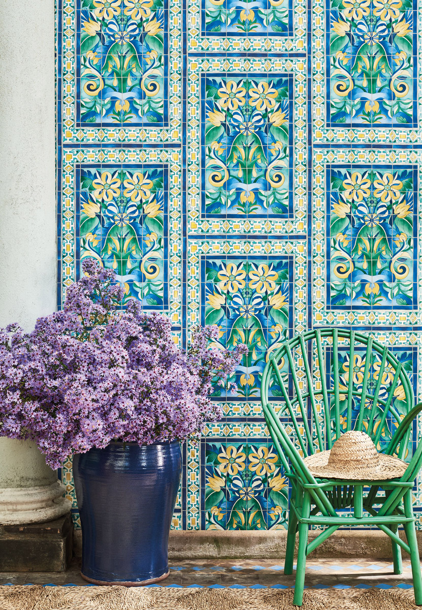 Tapete Triana - Canary Yellow/ China Blue