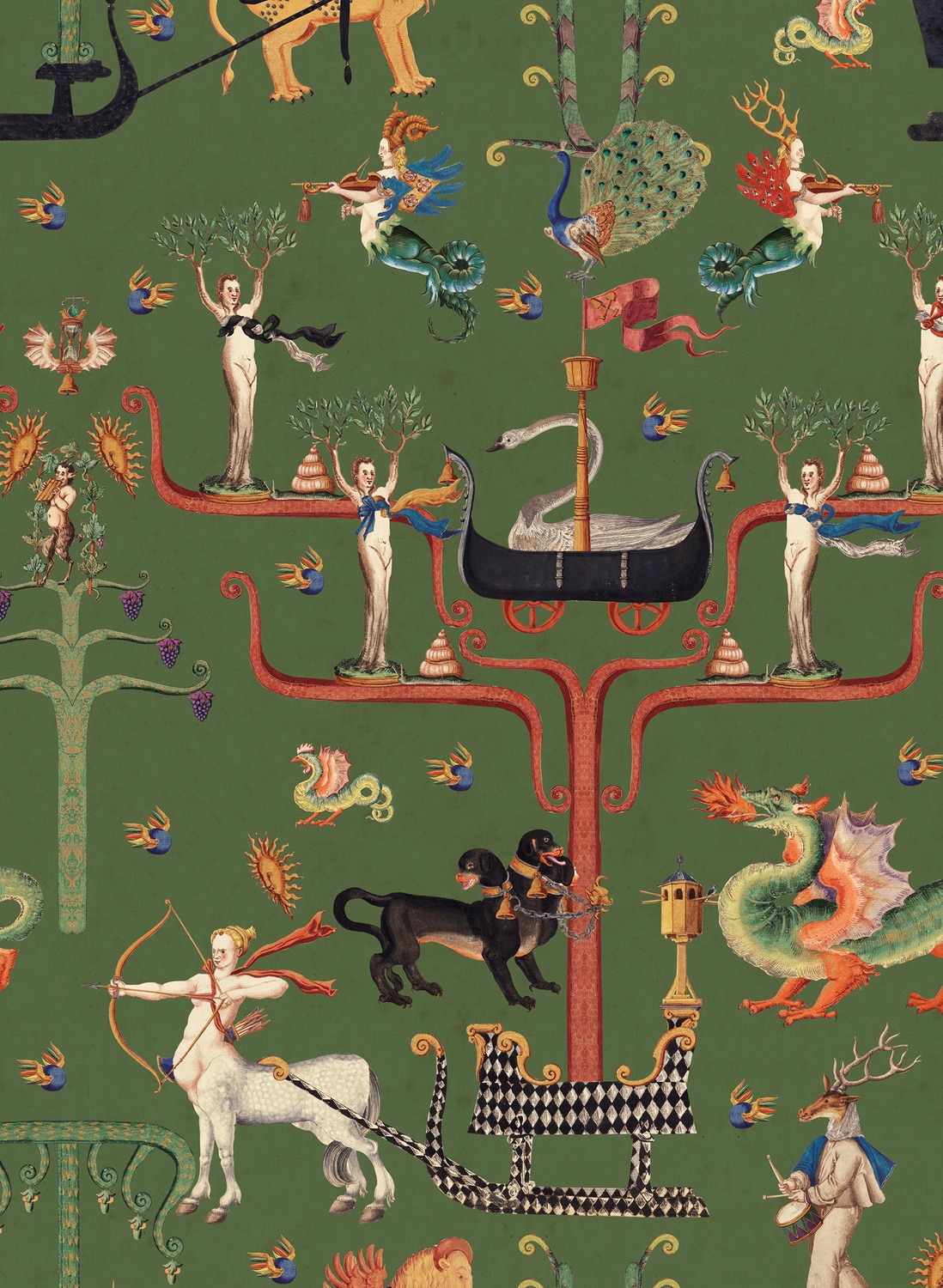 Tapete Fairies and Dragons - Fir