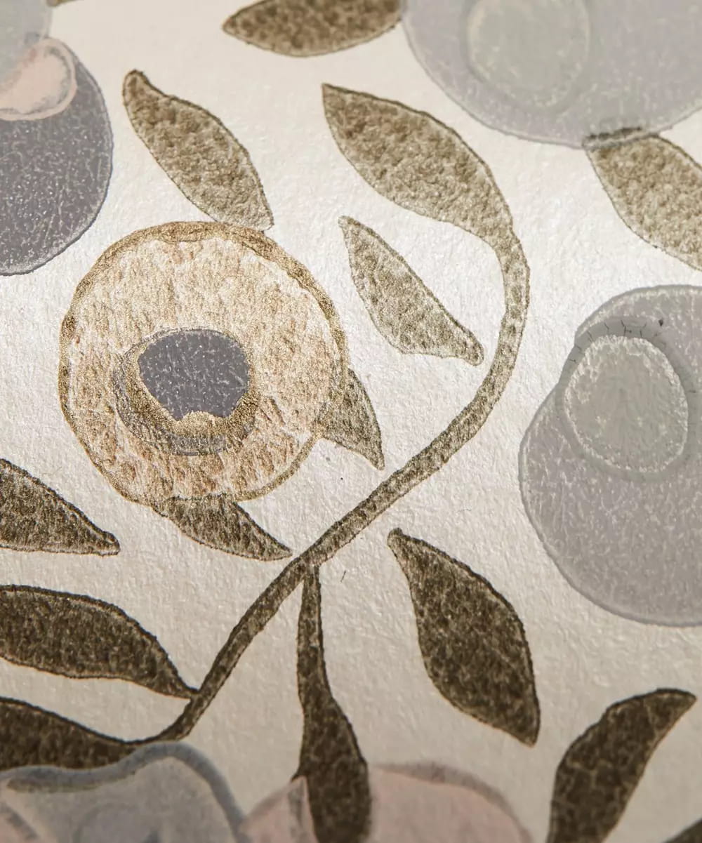 Tapete Wiltshire Blossom - Pewter Gold